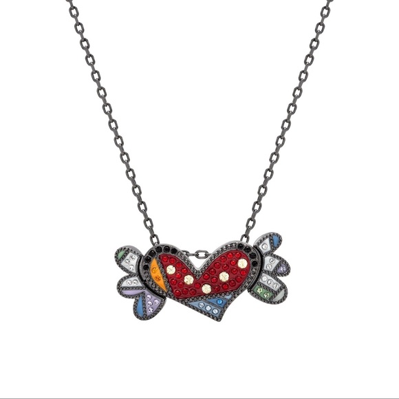 Romero Britto Swarovski Heart Ring/Necklace NWT - Picture 3 of 9
